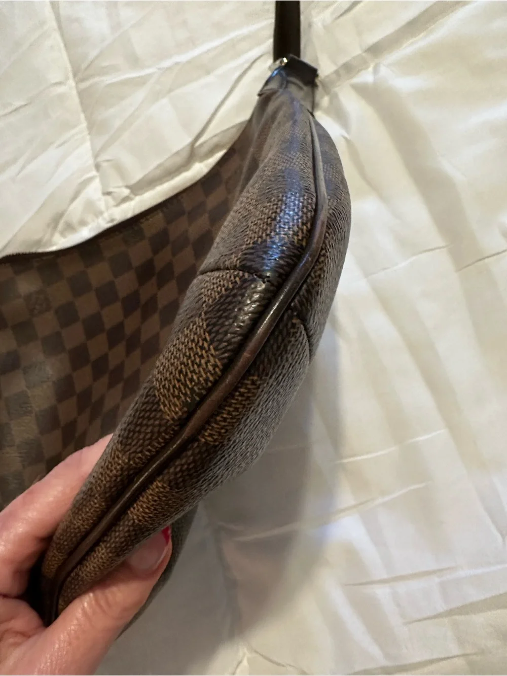 Louis Vuitton Damier Ebene Bloomsbury PM Crossbody Bag
